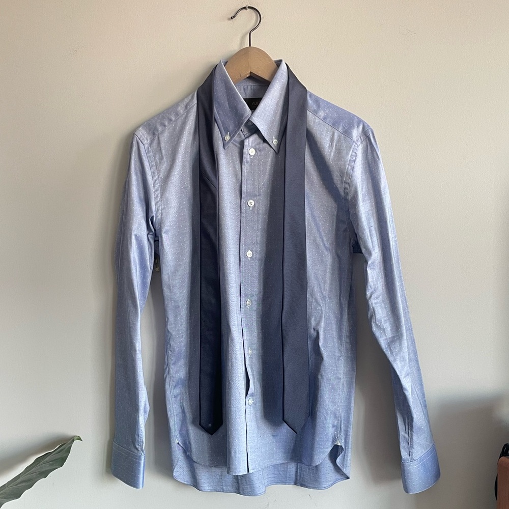 Authentic Louis Vuitton bottom up shirt